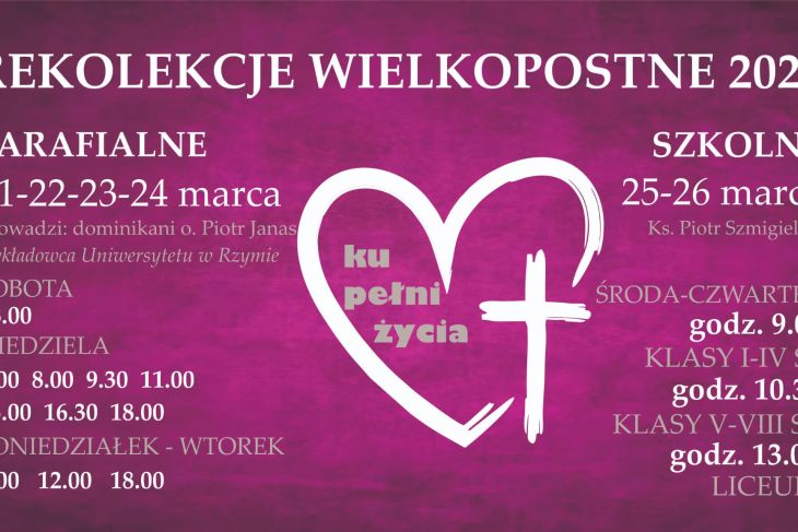 Rekolekcje wielkopostne 2026