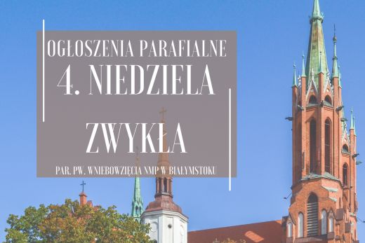 4. Niedziela Zwykła, 1.02.2026 r.